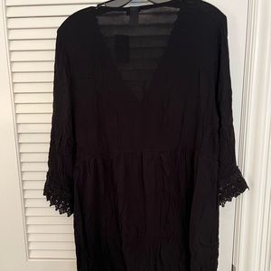 Torrid black, bathing suit, cover-up, size 1
